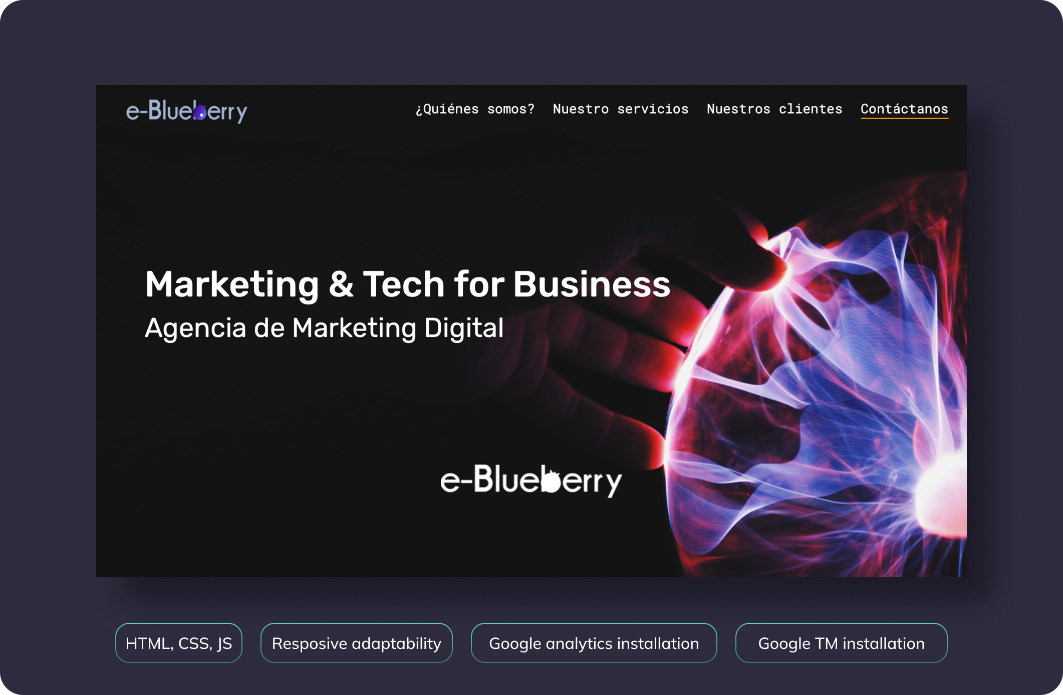 Tarjeta de e-Blueberry